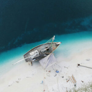 Abandoned Ship on the Beach - Image