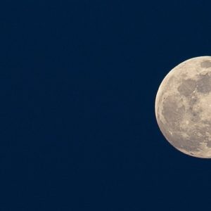 Blue Sky and Moon - Image