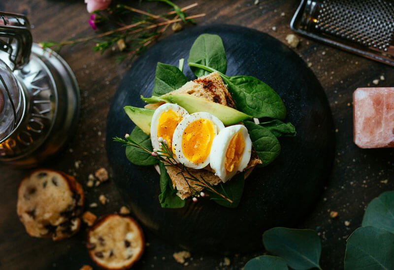 Boiled Egg Sandwich Image