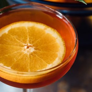 Cocktail with Orange Slice - Image
