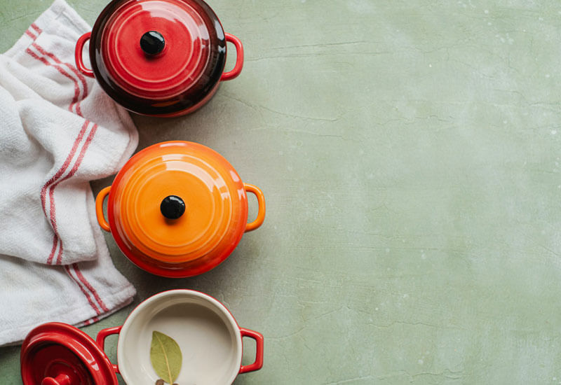 Colorful Ceramic Pots Image