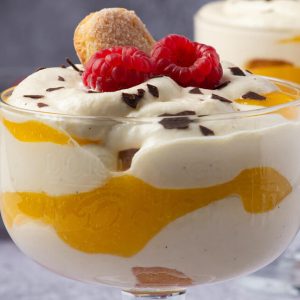 Dessert with Raspberries - Image
