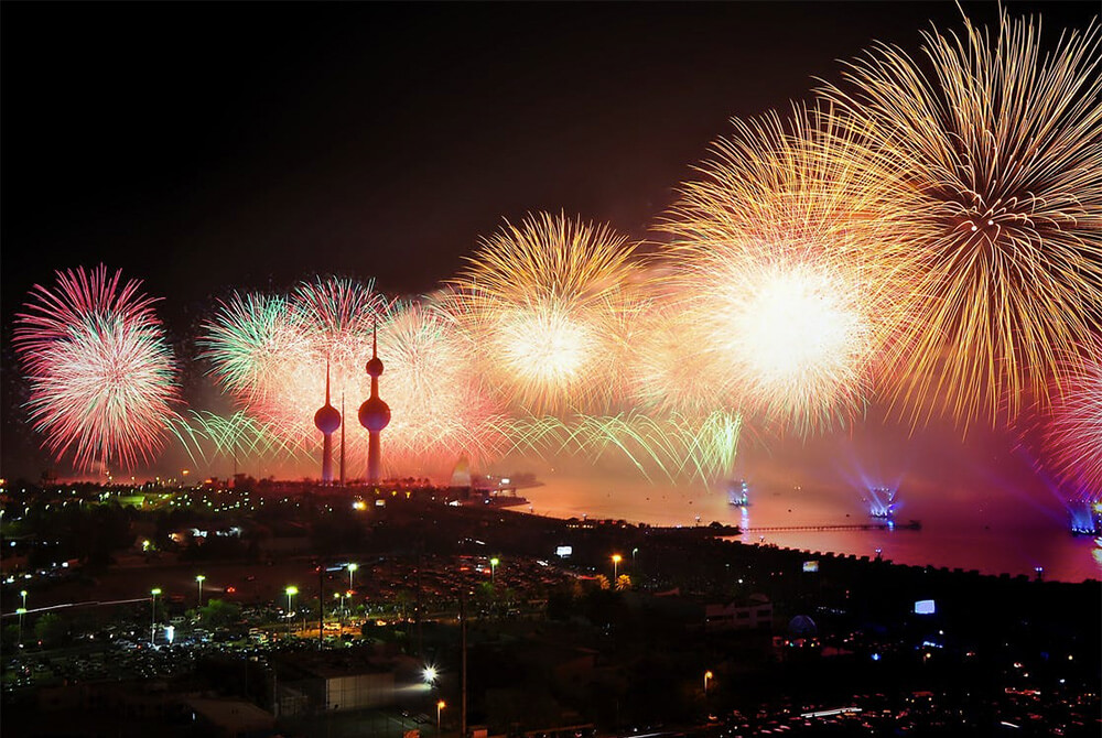 Fireworks at Night - Happy New Year