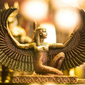 Golden figurine of Goddess Isis - Image