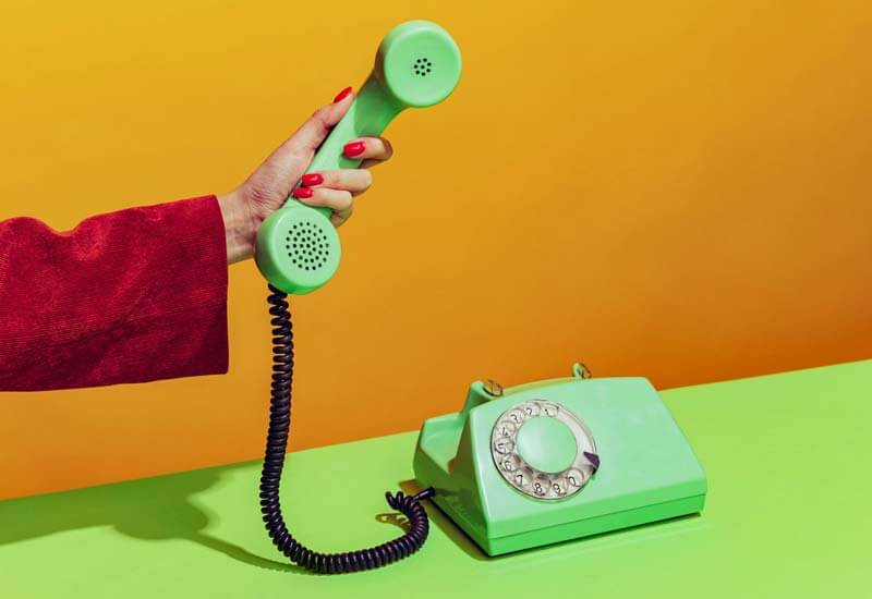 Green Telephone Image