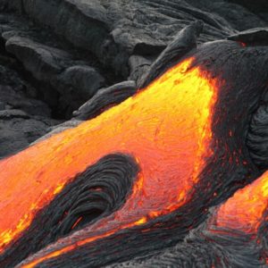 Lava on Black Rock - Image