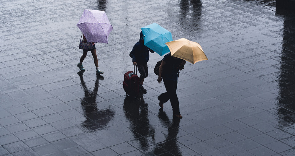 Walking on rain