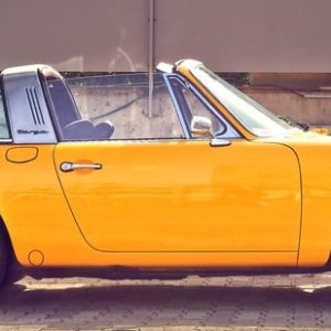 Retro Yellow Car - Image
