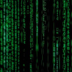 Matrix Green Characters Screen - Image