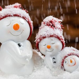 Snowman with Red Hat - Image