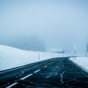 Snowy Road In Winter - Image