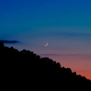 Sunset and the Moon - Image