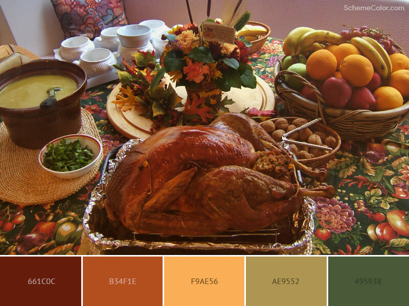 Thanksgiving Meal with Turkey