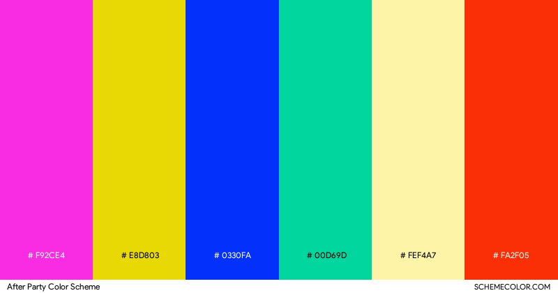 After Party color scheme