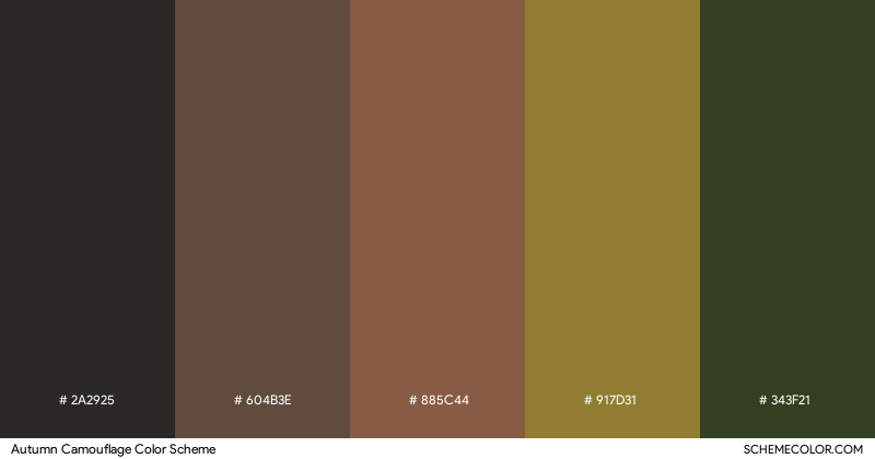 Autumn Camouflage color scheme