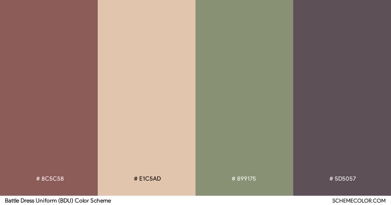 Battle Dress Uniform (BDU) color scheme