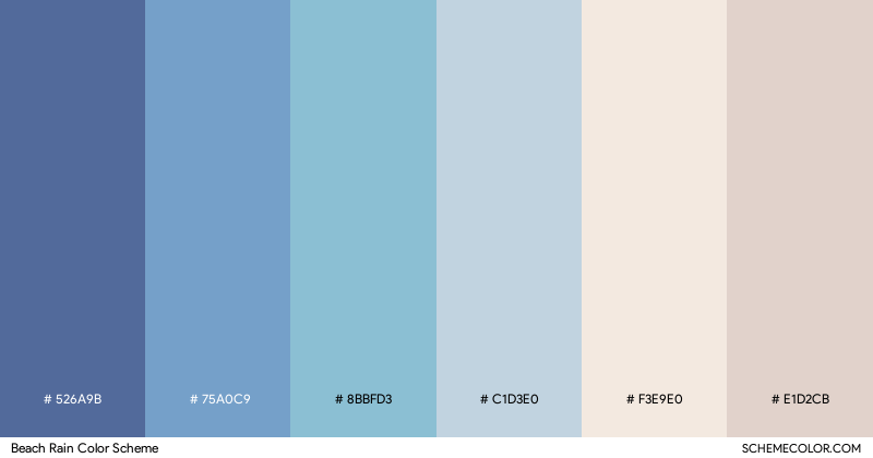 Beach Rain color scheme