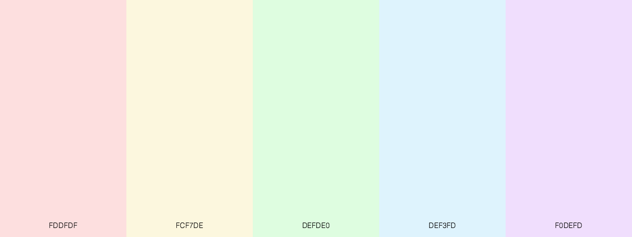 Beautiful Light Pastels