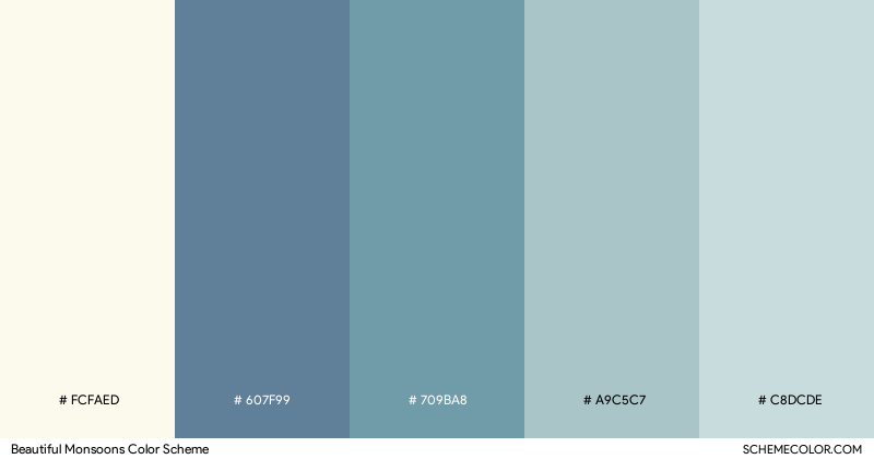Beautiful Monsoons color scheme