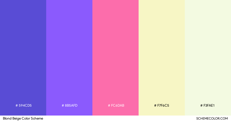 Blond Beige color scheme