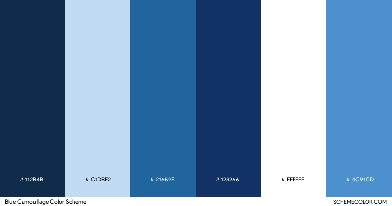 Blue Camouflage color scheme
