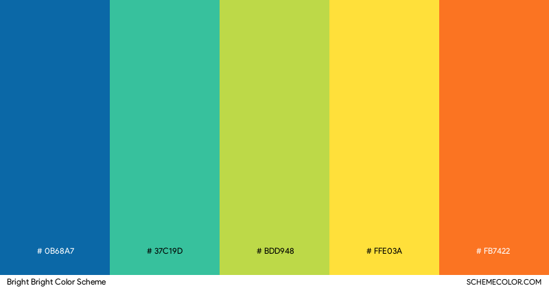 Bright Bright color scheme
