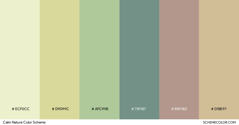 Calm Nature color scheme