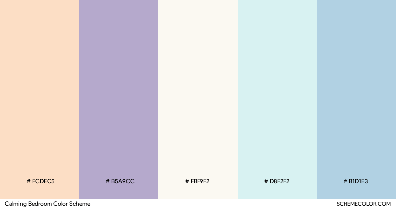 Calming Bedroom color scheme