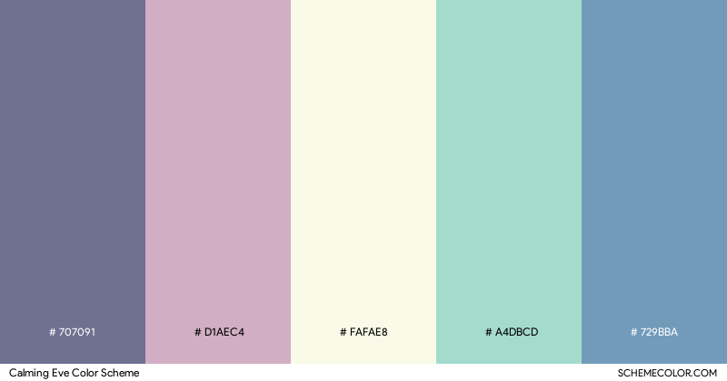 Calming Eve color scheme