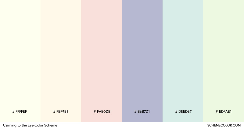 Calming to the Eye color scheme