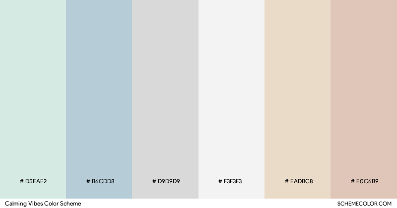 Calming Vibes color scheme