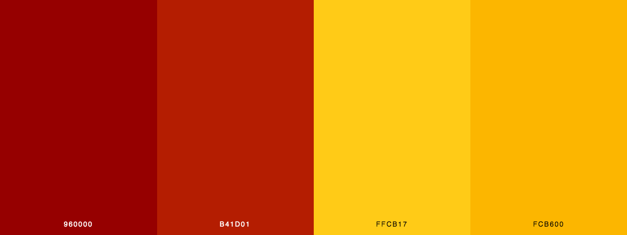 Christmas Red And Gold color palette