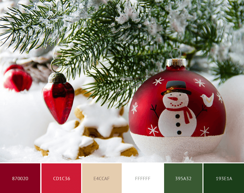 Christmas Snowman color scheme