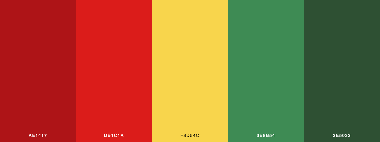 Christmas Tartan Bright color palette