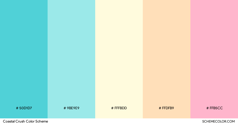 Coastal Crush color scheme