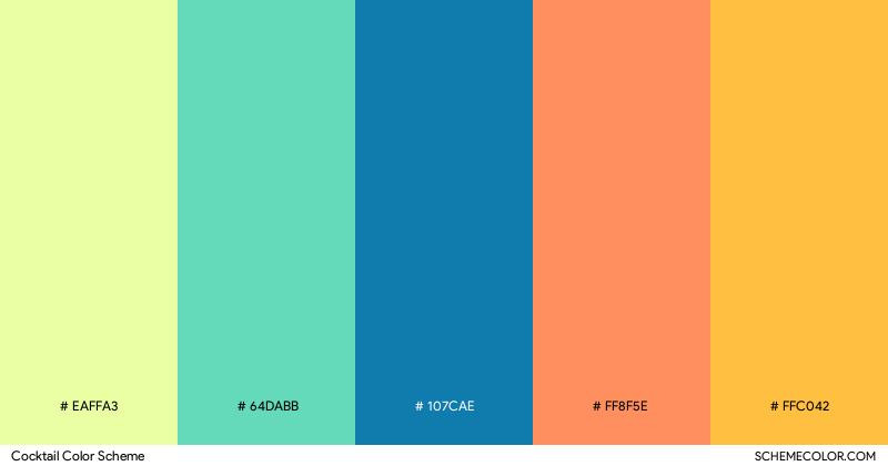 Cocktail color scheme