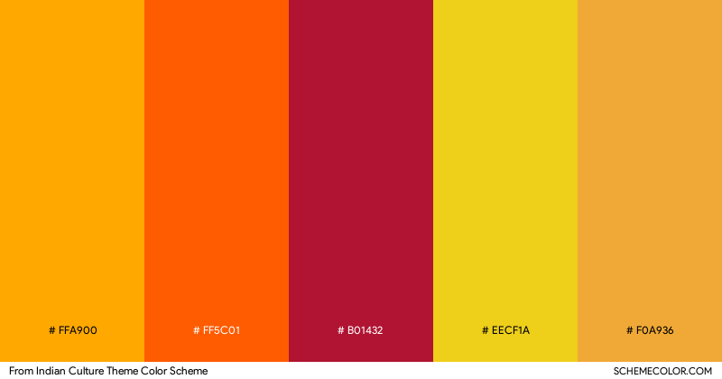 From Indian Culture Theme color scheme