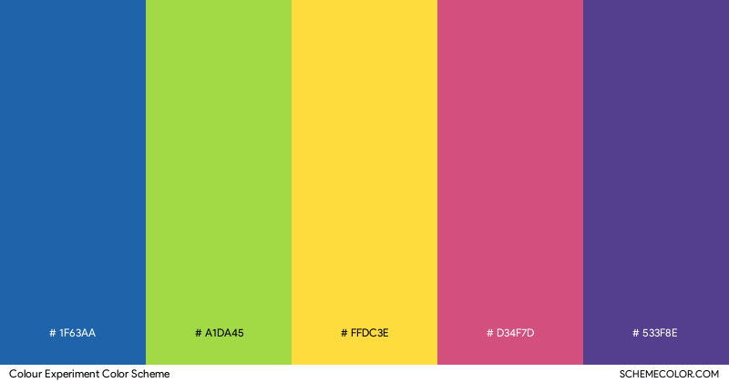 Colour Experiment color scheme
