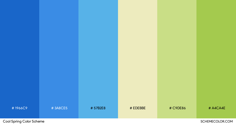 Cool Spring color scheme