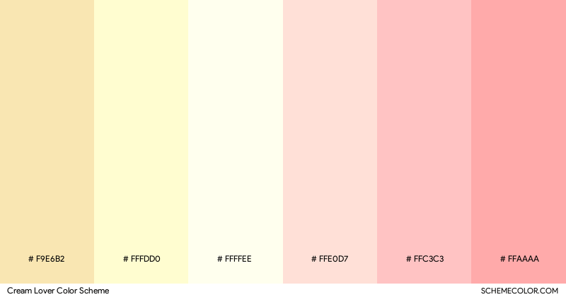 Cream Lover color scheme