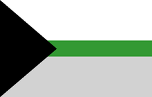 The demiromantic flag