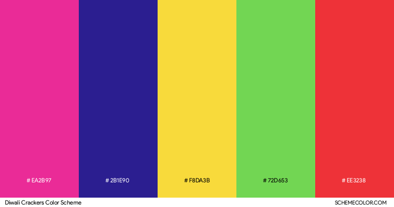 Diwali Crackers color scheme