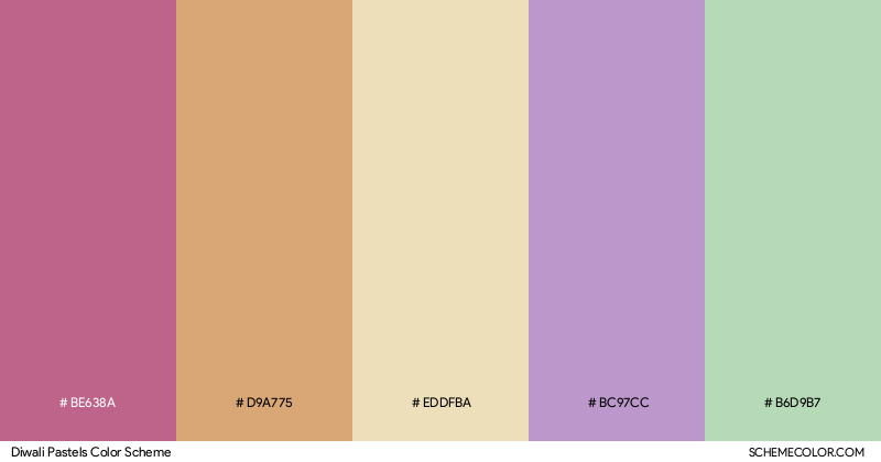 Diwali Pastels color scheme