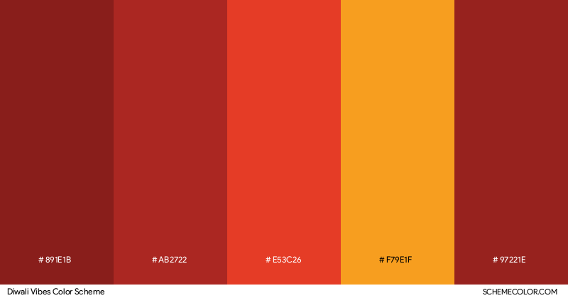 Diwali Vibes color scheme