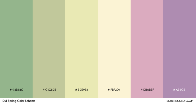 Dull Spring color scheme