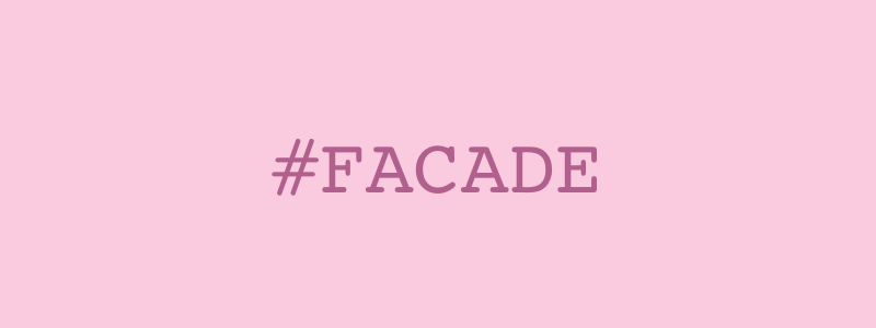 #FACADE - hexadecimal color code produces a shade of pink