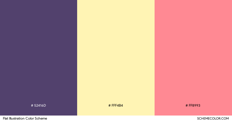 Flat Illustration color scheme