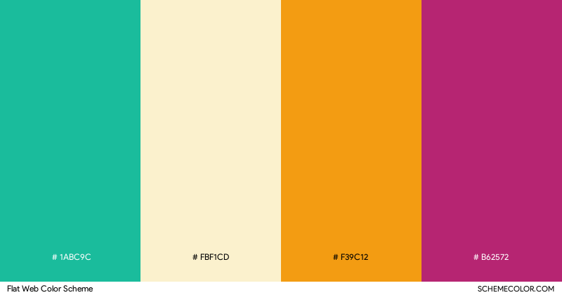 Flat Web color scheme