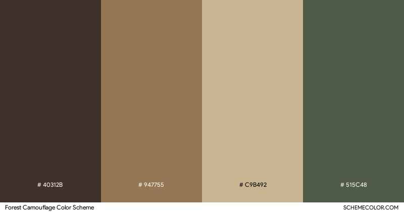 Forest Camouflage color scheme