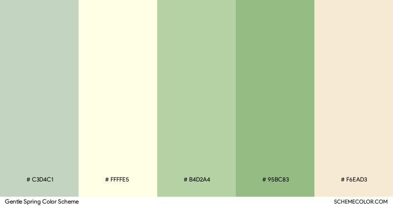 Gentle Spring color scheme